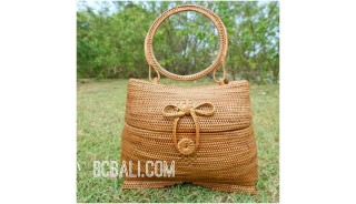 unique handwoven full handmade natural ata grass handbag bali